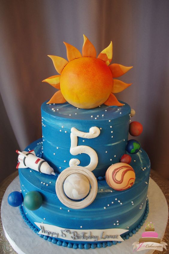 Science themed cakes for kids