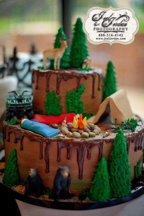 Some cool camping themed cakes