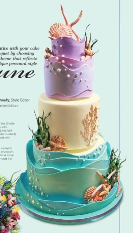 Under the ocean themed cakes