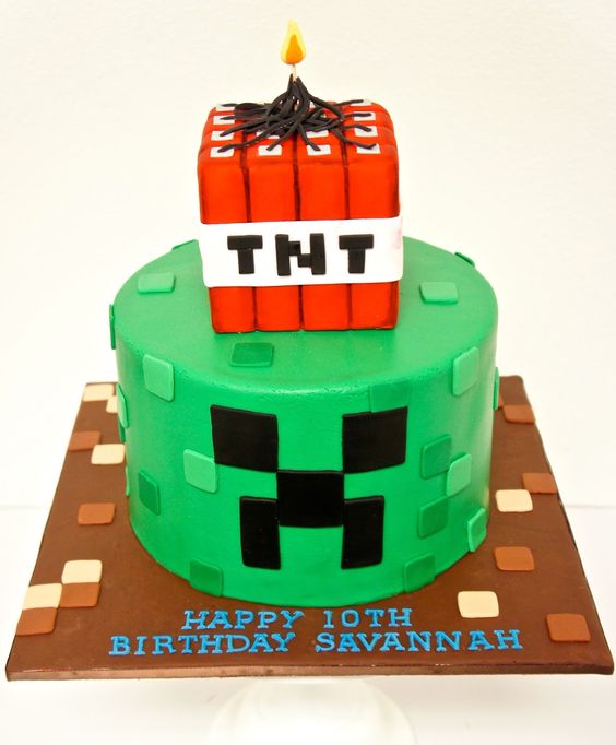 Some Cool Mine Craft Themed Cake Ideas-best Mine Craft cake ideas for