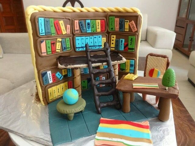 Awesome Library Themed Cakes-Cool Cake ideas