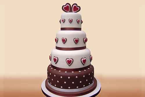4 Tier Engagement cakes online
