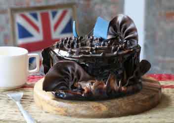 Chocolate Marble Photo Cake