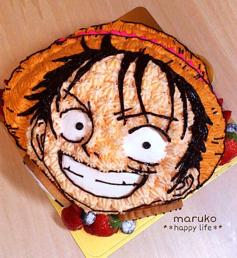 One Piece Anime Inspired Beach Cake