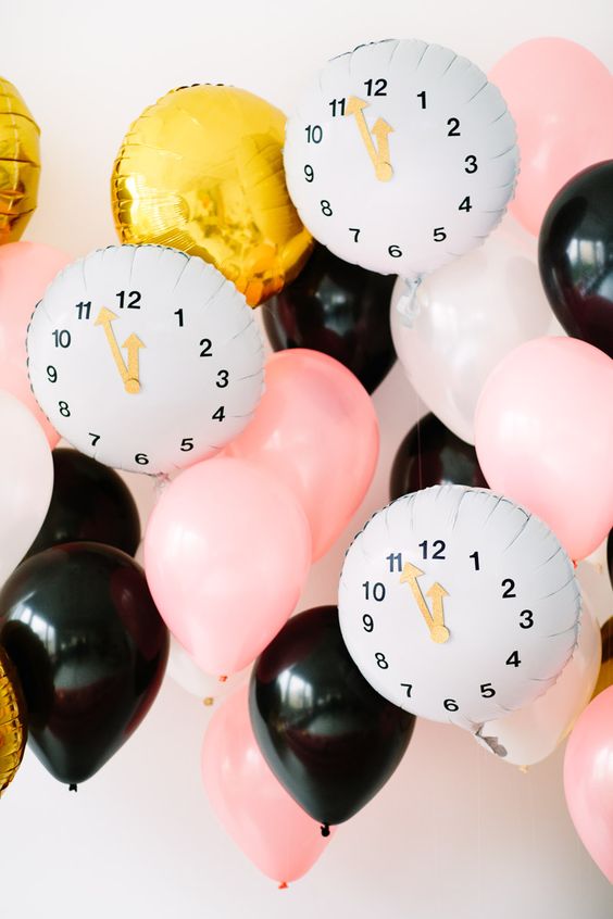 diy-clock-balloons