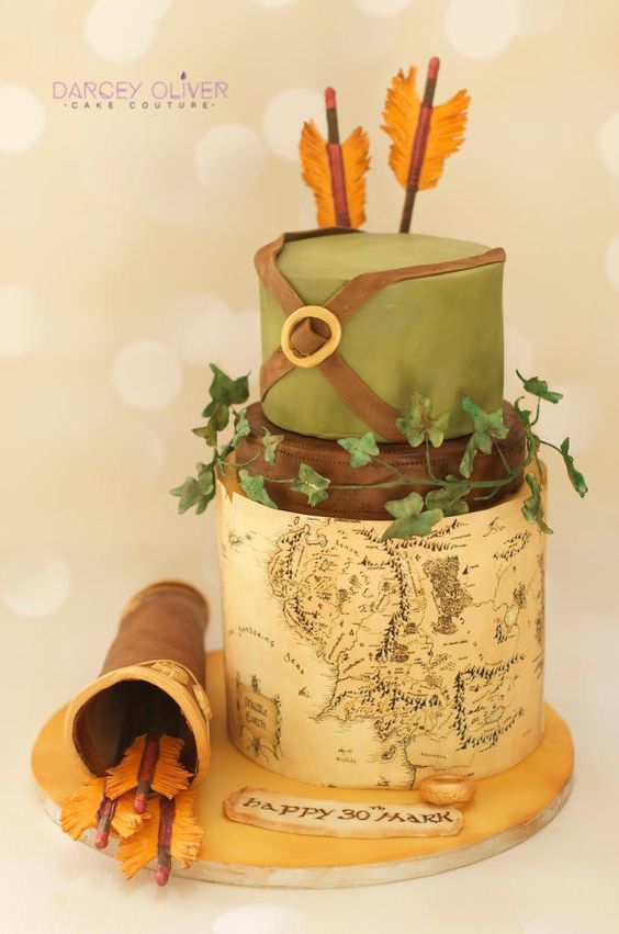 Lord of The Ring Two Tiers Cake