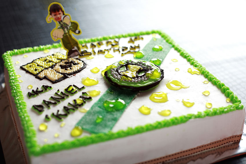 Cool Homemade Ben 10 Watch Birthday Cake for a 6th Birthday