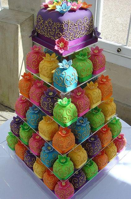 multi-color-cake-love-love-this-brides-everywhere