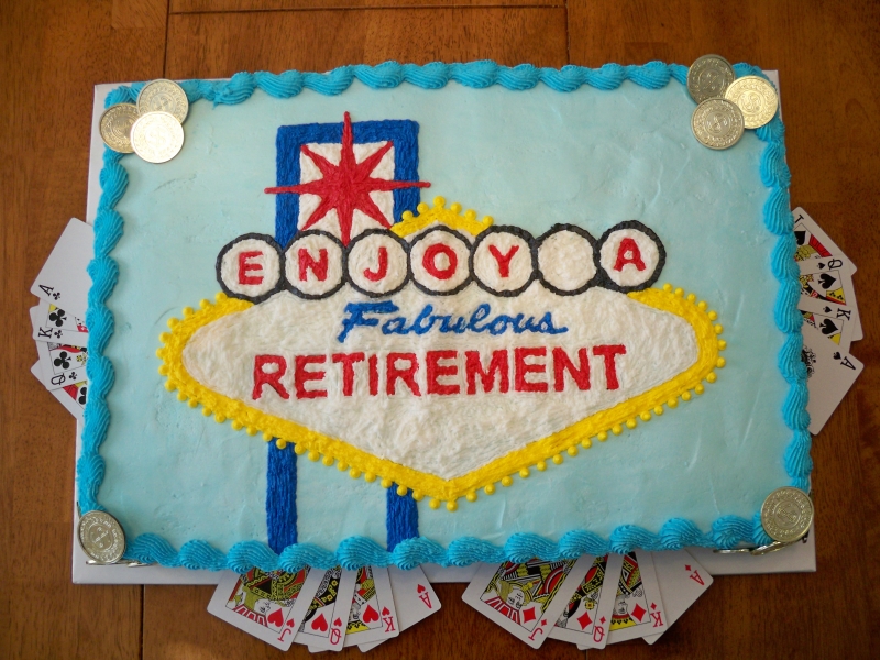 retirement party cake ideas