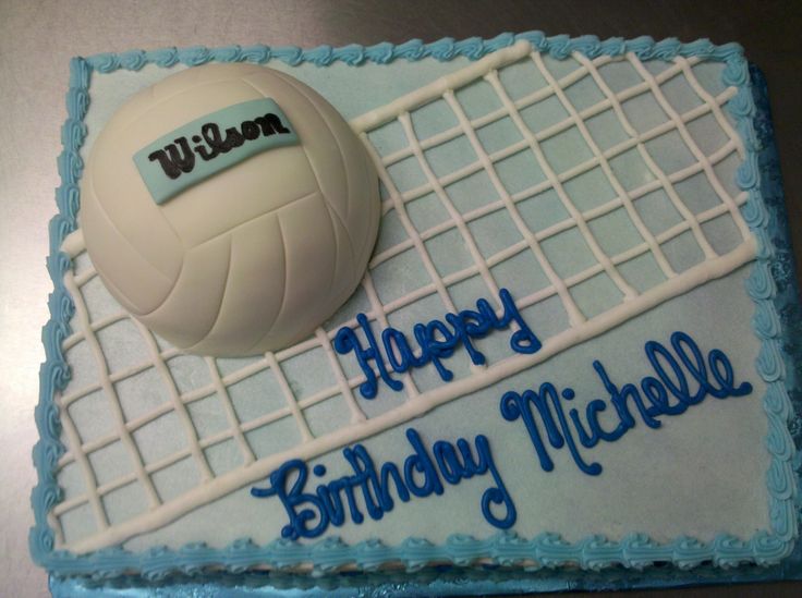 volleyball birthday cake - Clip Art Library
